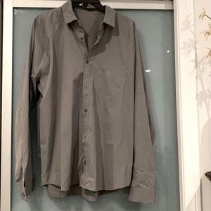 Lululemon Grey Button Down Shirt
